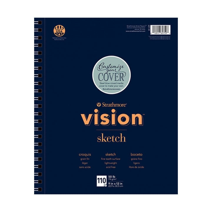 Blok za skiciranje Strathmore Vision 110 listov - 22.9 x 30.5 cm