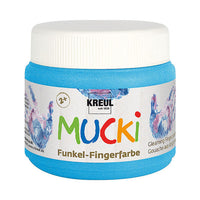 Barve za nanos s prsti svetleče 150 ml MUCKI – Diamond blue
