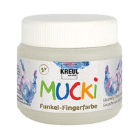 Barve za nanos s prsti svetleče 150 ml MUCKI – Dragon silver