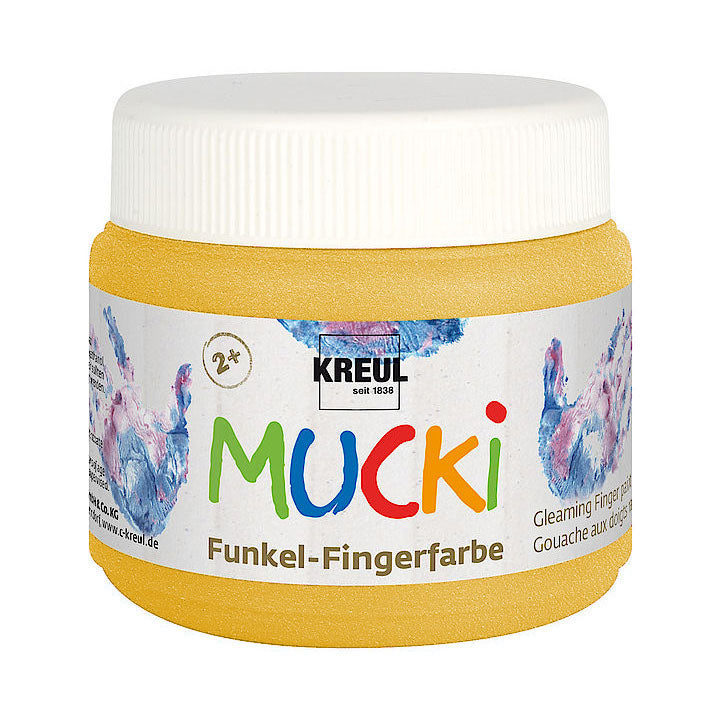 Barve za nanos s prsti svetleče 150 ml MUCKI – Gold treasure
