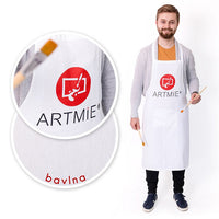 Bombažni predpasnik ARTMIE - beli