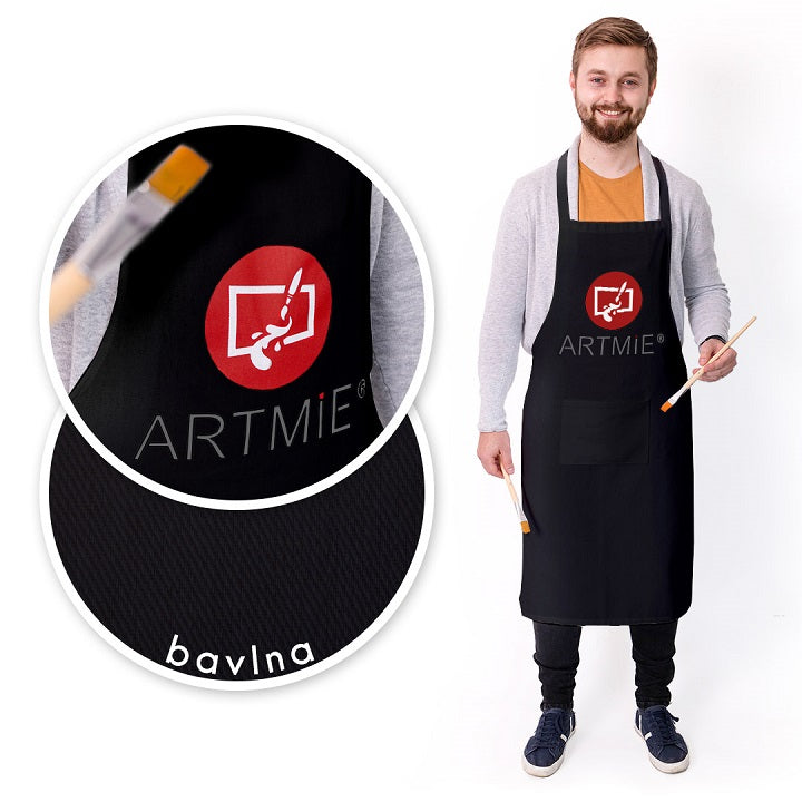 Bombažni predpasnik ARTMIE - črni