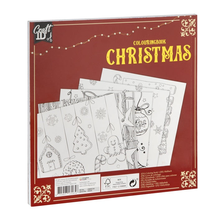 Božična pobarvanka 40 listov 21,5x21,5 cm – pogled 2
