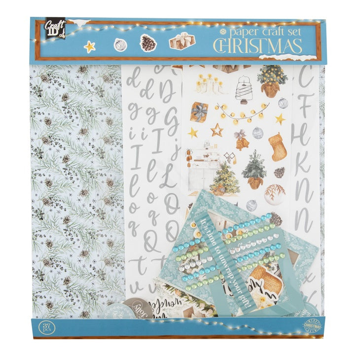 Božični set za scrapbooking Modra