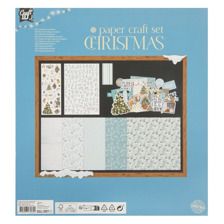 Božični set za scrapbooking Modra – pogled 2