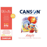 Canson akrilni blok CP Natural White 400 g/m² - 10 listov, 33 x 41 cm