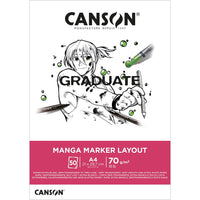 Canson Graduate Manga blok 200 g/m² - 30 listov, A4, lepljen