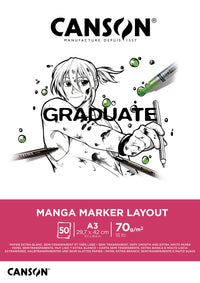 Canson Graduate Marker blok za flomastre 70 g/m² A3 lepljen - 50 listov