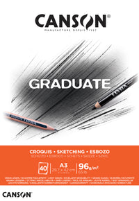 Canson Graduate skicirni blok 96 g/m² 40L A3 lepljen