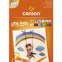 Barvni risalni blok CANSON Kids A4 - 120 g/m², 30 listov, mešanica 10 barv