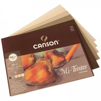 Canson Mi-Teintes lepljen blok za pastel 160 g/m² 30 listov Earth - 32 x 41 cm
