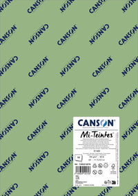 Papir za pastel Canson Mi-Teintes A3 160 g - 10 listov – Svetlo zelena 480