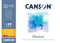 CANSON Montval akvarelni blok CP 300 g/m² - 12 listov, 18 x 25 cm
