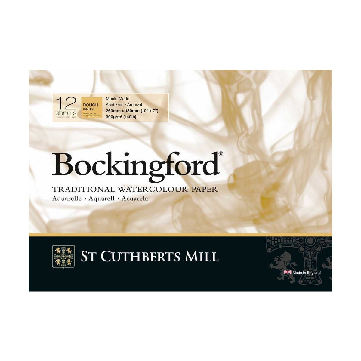 CANSON St Cuthberts Bockingford akvarelni blok Rough 300 g/m² - 12 listov, različne velikosti
