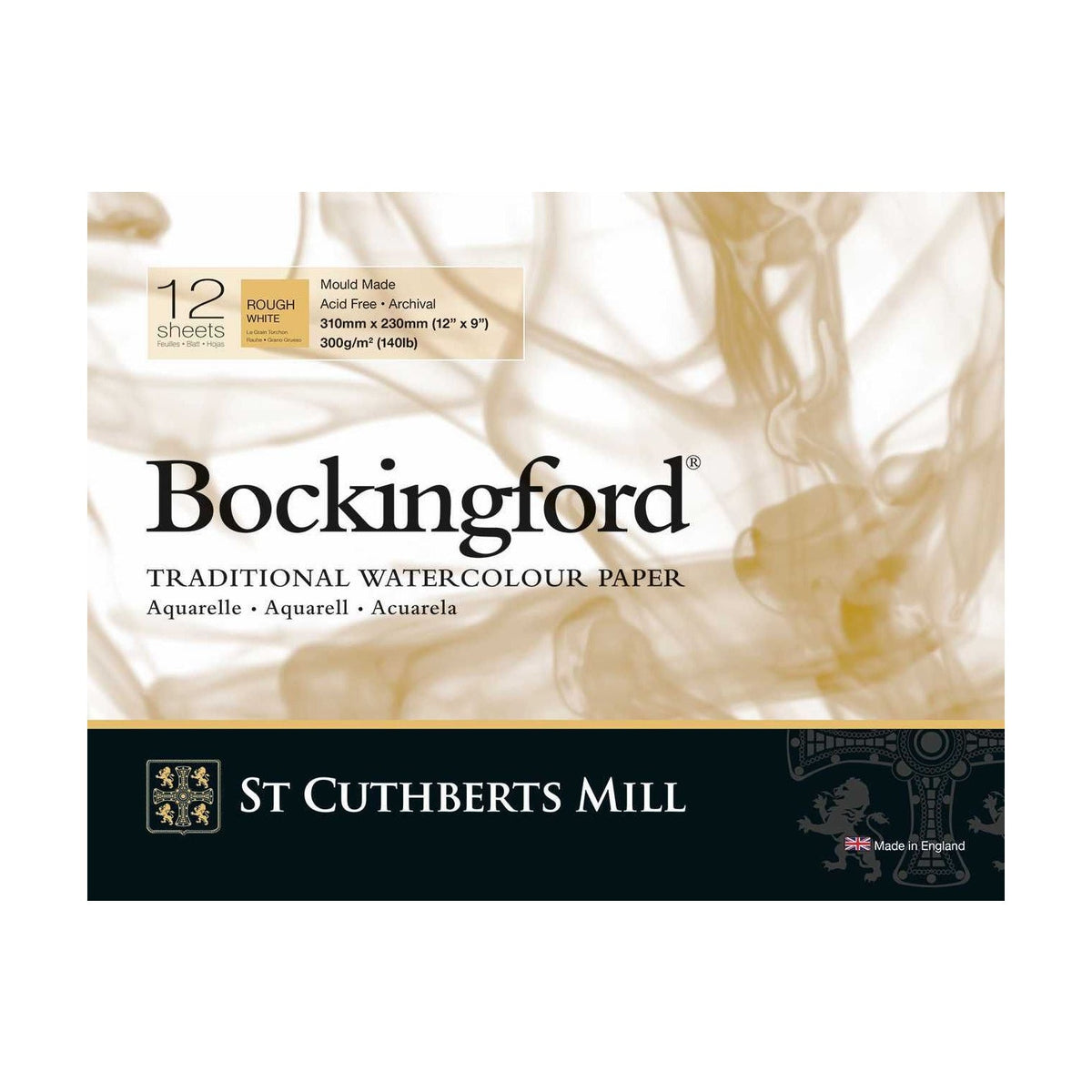 CANSON St Cuthberts Bockingford akvarelni blok Rough 300 g/m² - 12 listov, različne velikosti