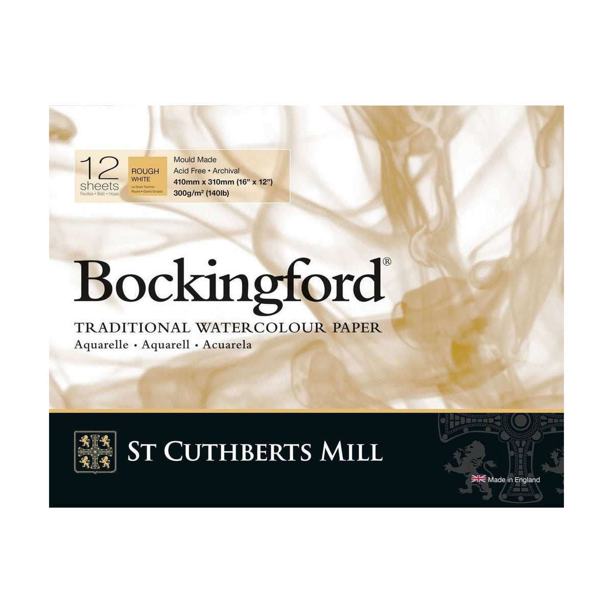 CANSON St Cuthberts Bockingford akvarelni blok Rough 300 g/m² - 12 listov, različne velikosti