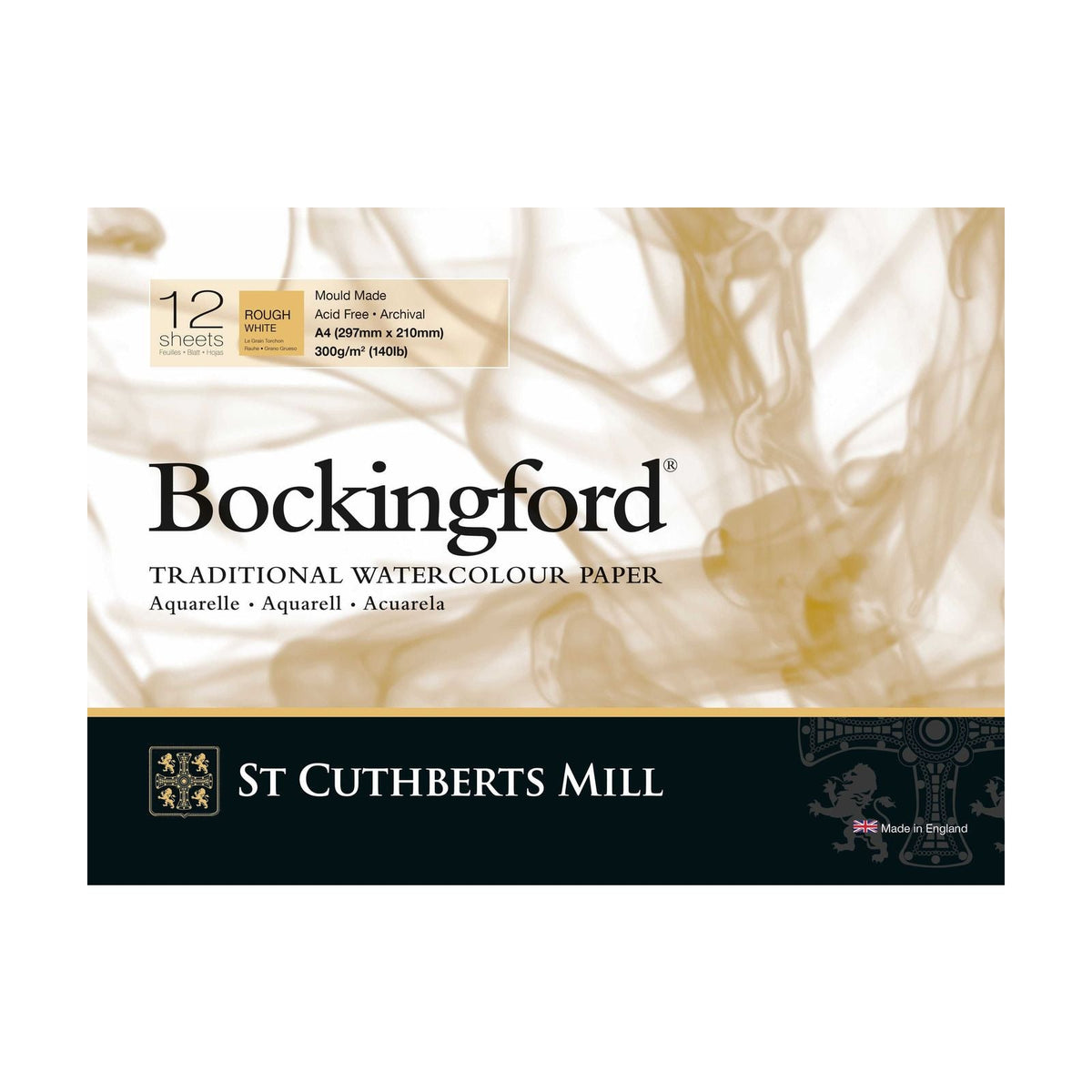 CANSON St Cuthberts Bockingford akvarelni blok Rough 300 g/m² - 12 listov, različne velikosti