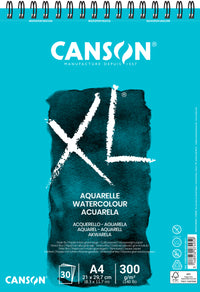 Canson XL akvarelni blok CP White 300 g/m² - 30 listov, A4, spiralna vezava