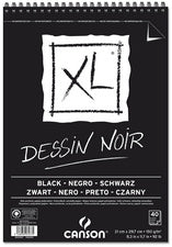 CANSON Canson XL Dessin Black skicirka 150 g/m² 40L A3 s spiralno vezavo