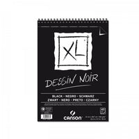 CANSON Canson XL Dessin Black skicirka 150 g/m², 40 listov, A4, spiralna vezava