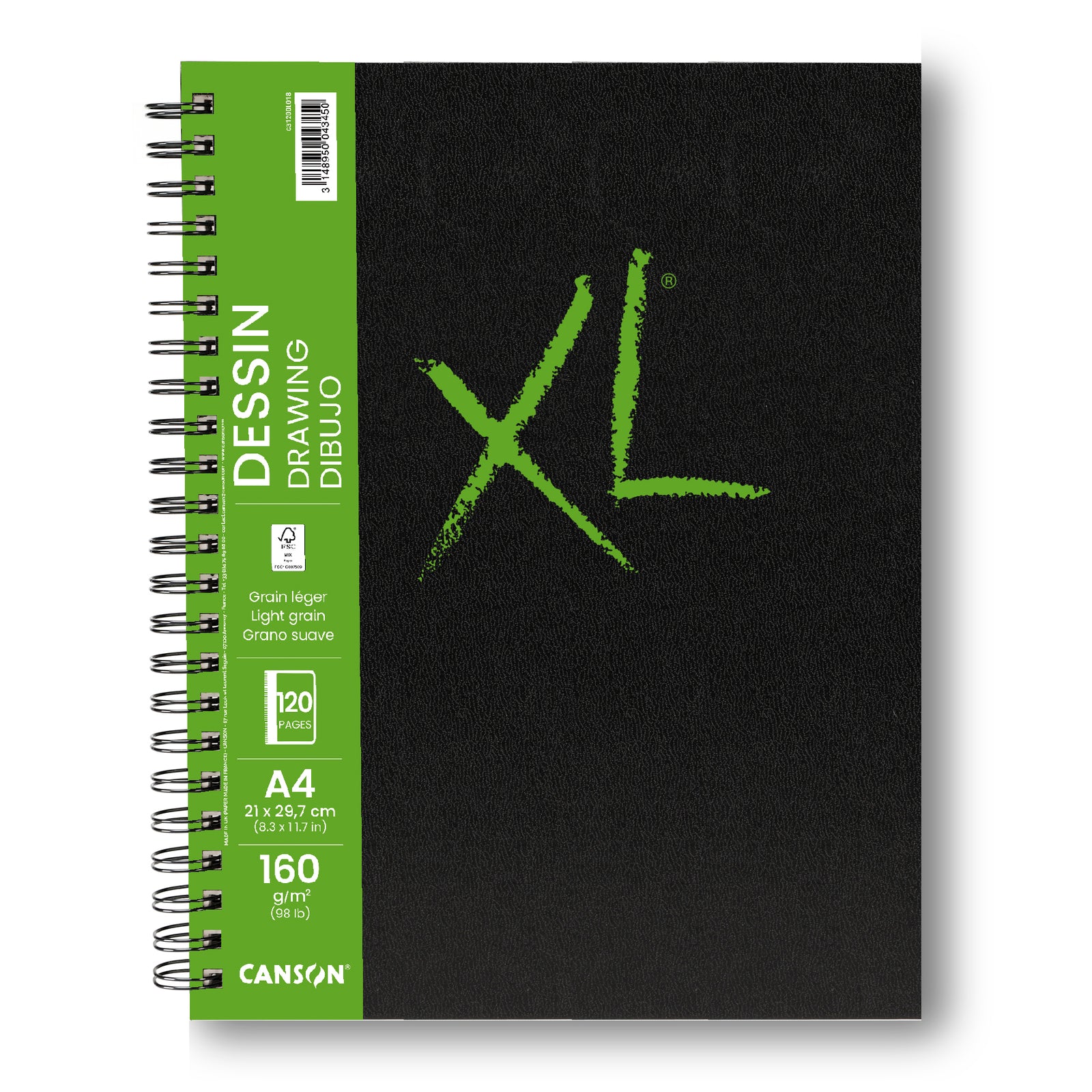 Canson XL Drawing risalni blok 160 g/m² 120 listov A4