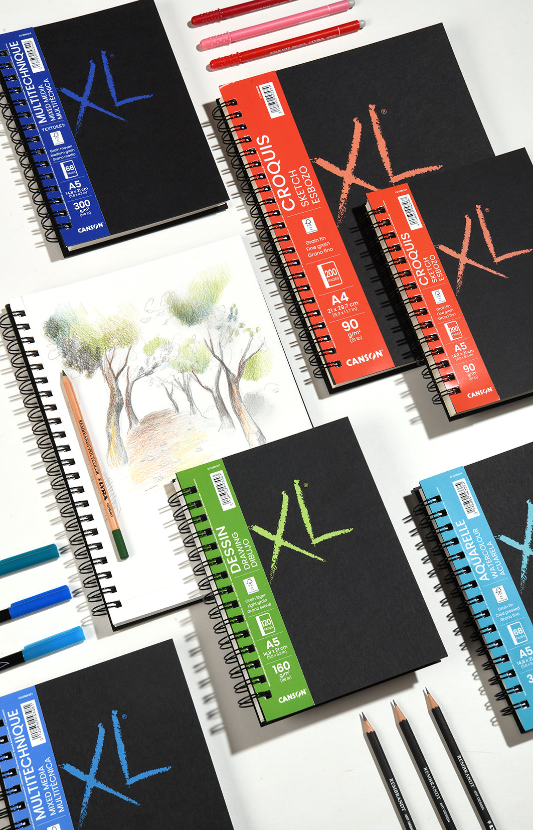 Canson XL Sketch skicirni blok 90 g/m² - 200 listov, A5