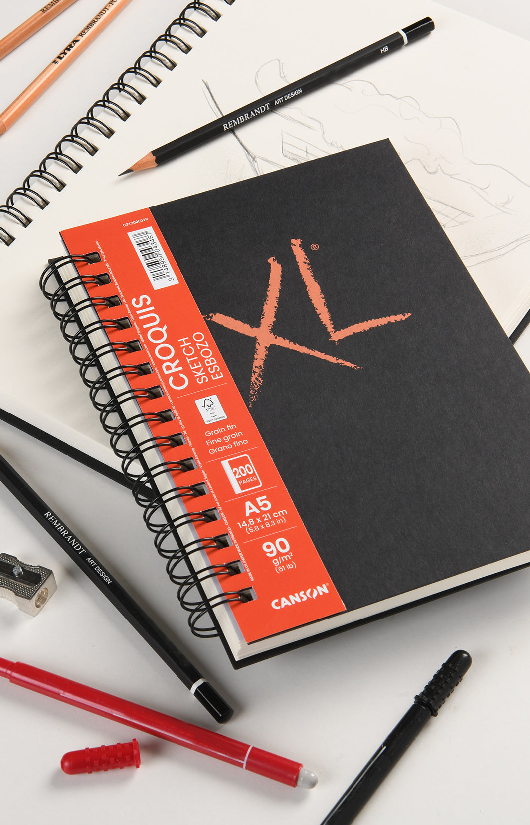 Canson XL Sketch skicirni blok 90 g/m² - 200 listov, A5