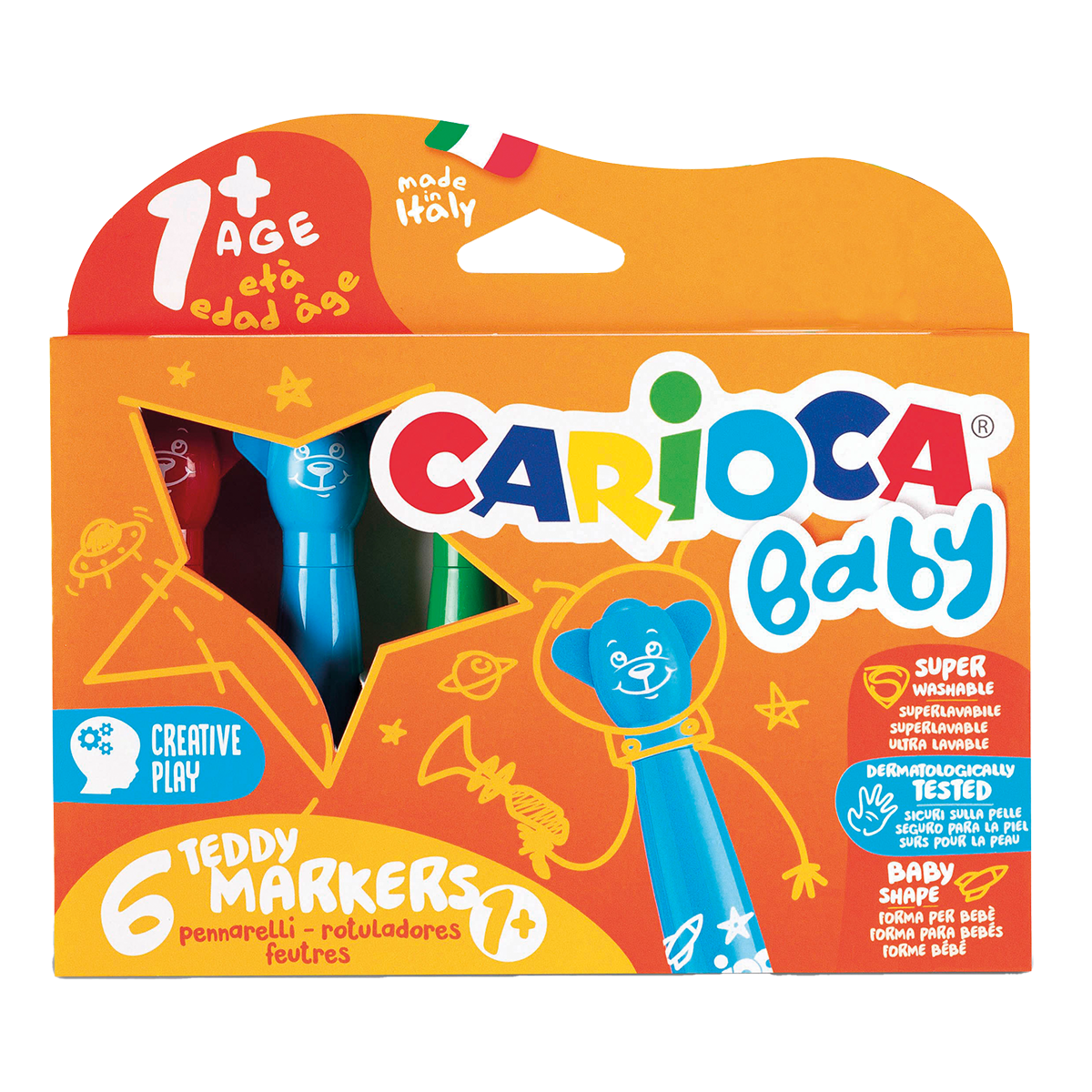 Carioca flomastri Baby okrogla konica, mešane barve