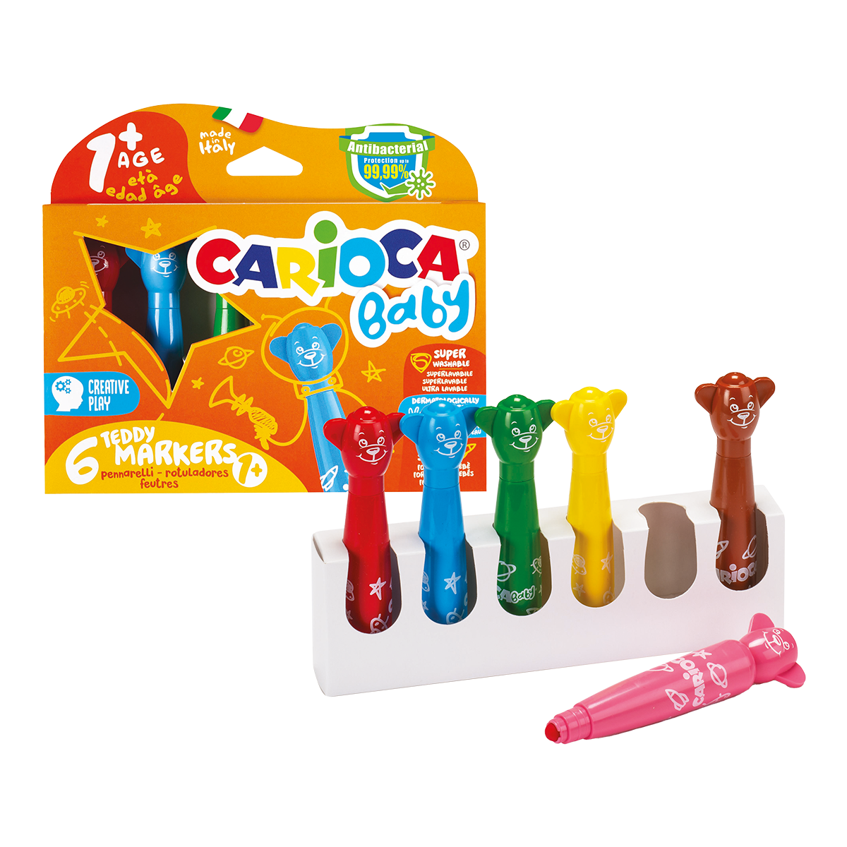 Carioca flomastri Baby okrogla konica, mešane barve
