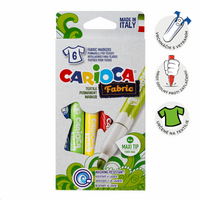 Carioca flomastri za tekstil, maxi konica, mešanica barv