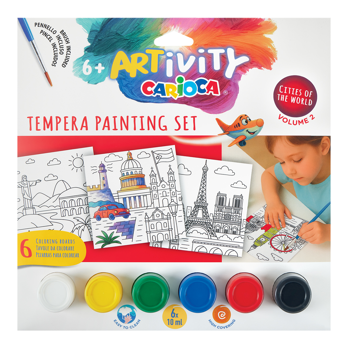 Carioca komplet pobarvank s temperami ARTivity Svetovne prestolnice – 2, 6+