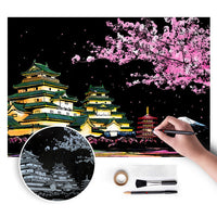 Čarobna slika za praskanje - Japan - 75x52 cm