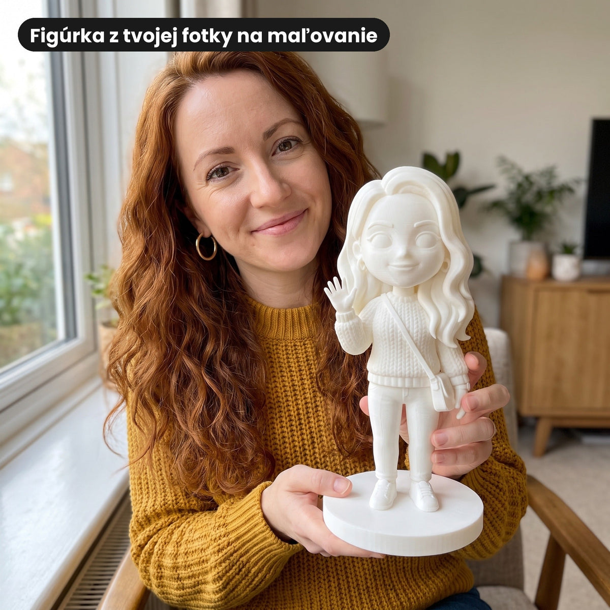 Chibi figurica iz fotografije za barvanje