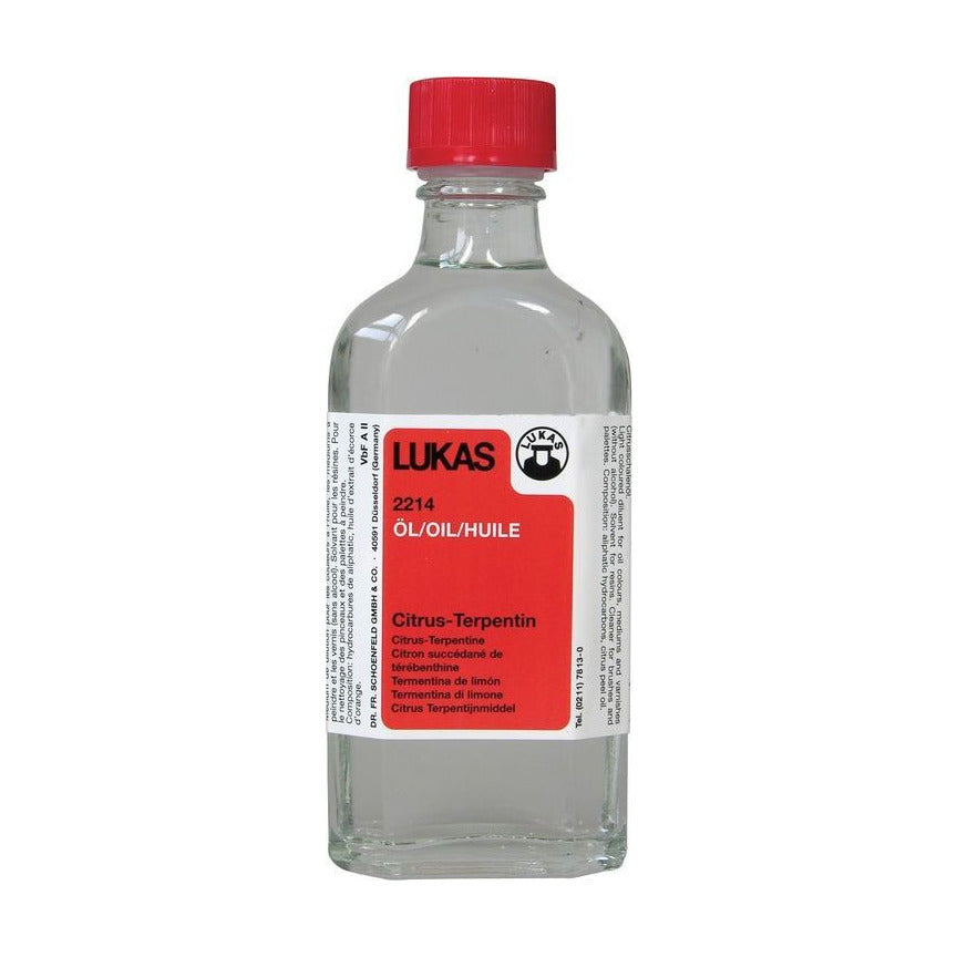 Citrusni terpentin LUKAS za oljne barve 125 ml