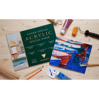 Clairefontaine akrilni blok 360 g/m² – 10 listov, 20 x 40 cm lepljen