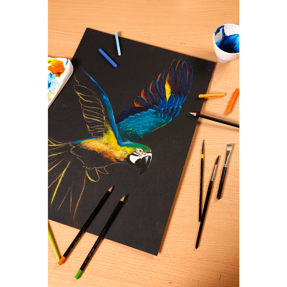 Clairefontaine Paint'On Mix Media blok 250 g 20L lepljen Black