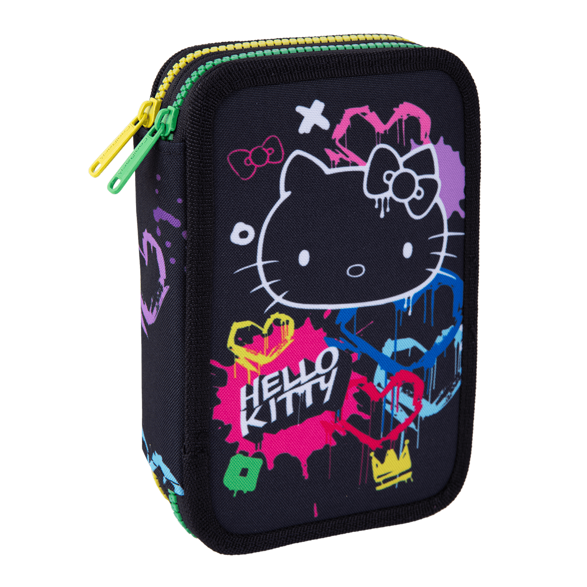 Colorino dvonadstropna polna peresnica Jumper 2 Hello Kitty – Hello Kitty neon črna