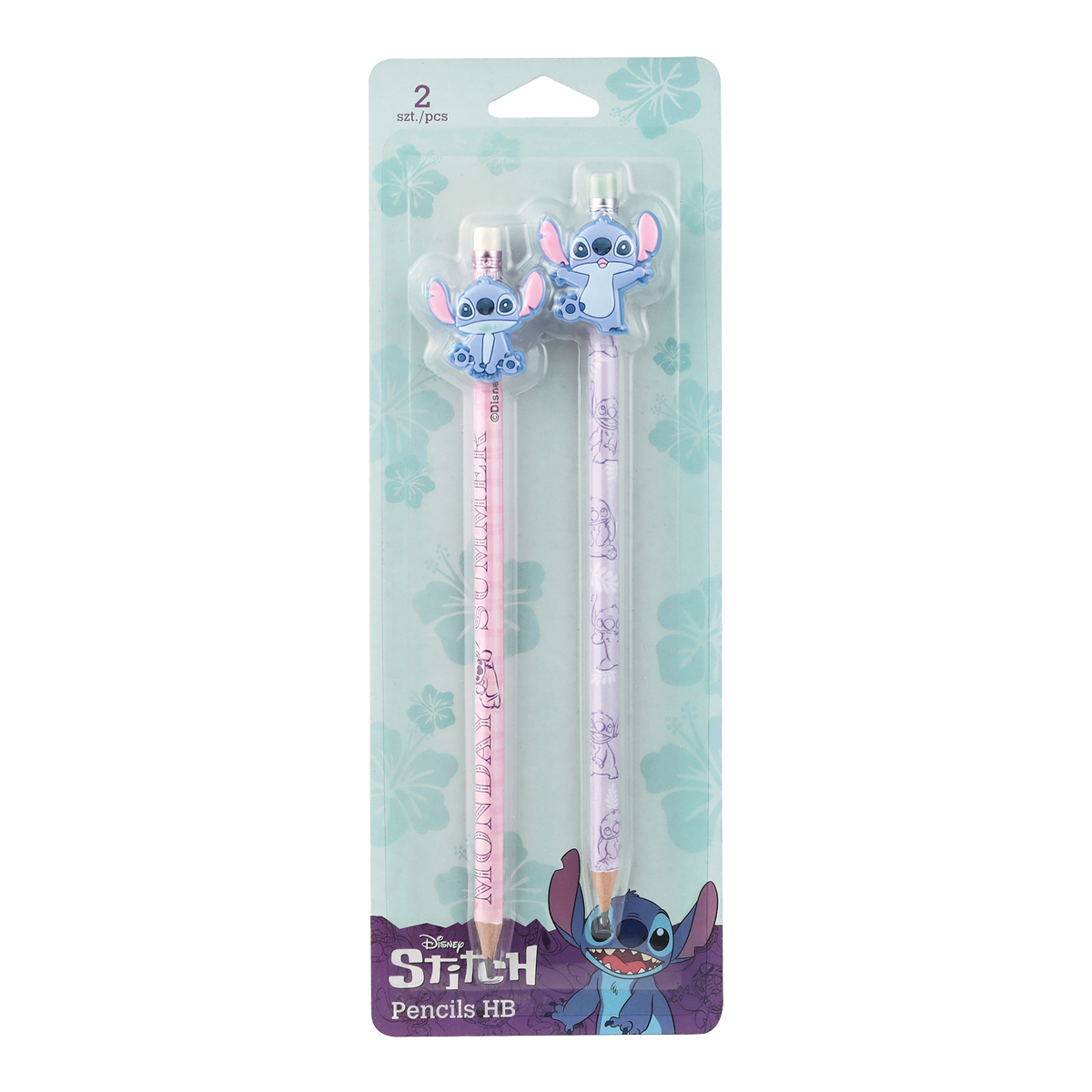 Colorino komplet svinčnikov Stitch Pastel 3, okrogli z radirko