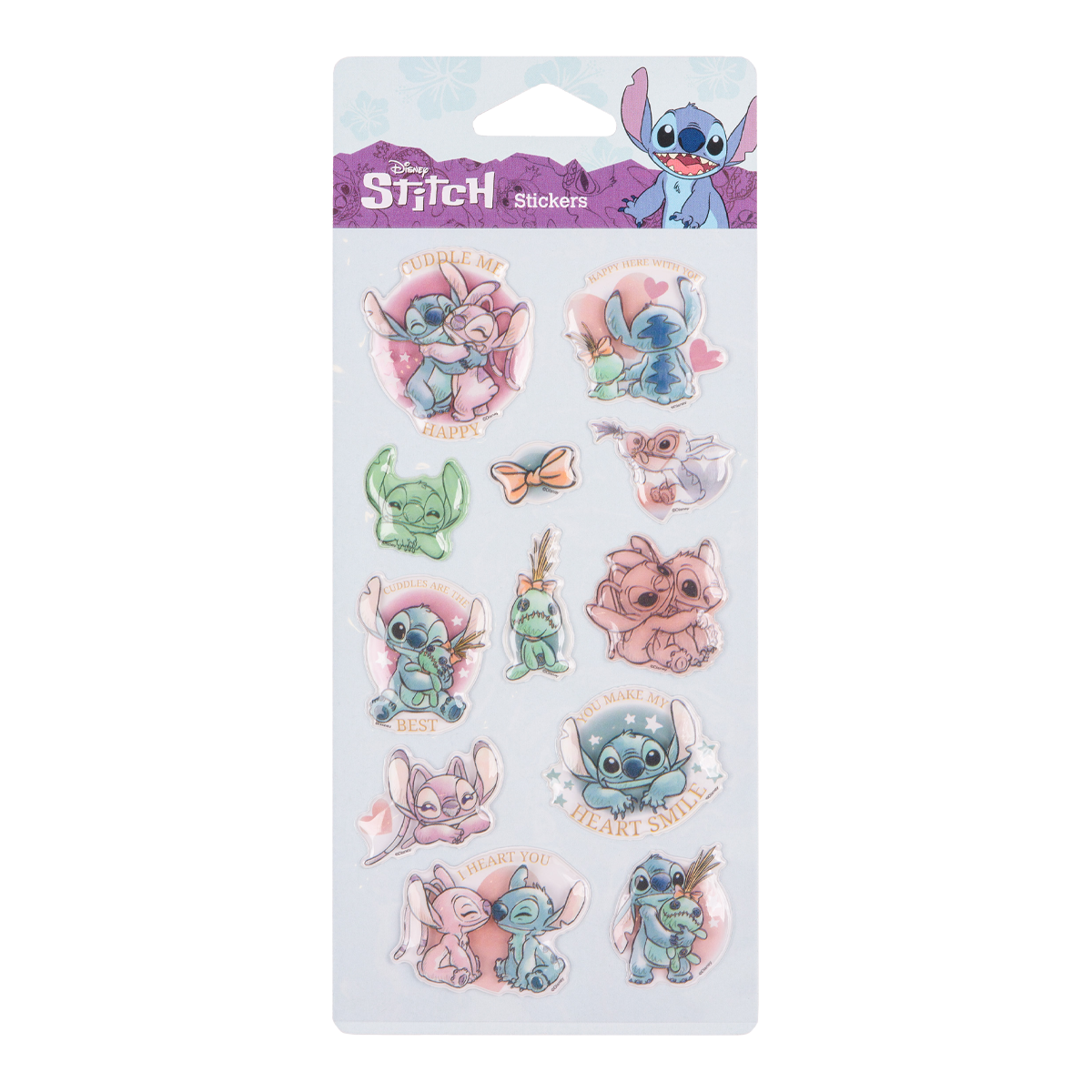 Colorino Pop-Up nalepke Stitch Pastel 3, mešanica motivov