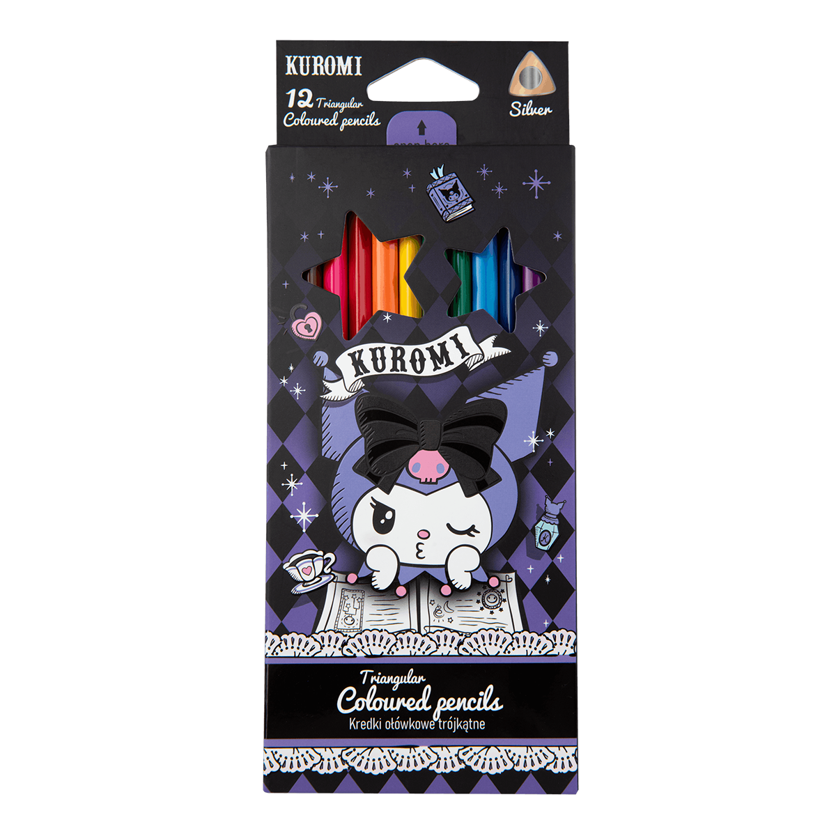 Colorino trirobe barvice Kuromi, 12 barv