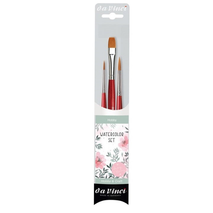Čopiči da Vinci za akvarele - set 3 kom
