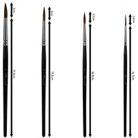 Čopiči Phoenix 6616S2 iz naravne dlake podlasice – 4-delni set