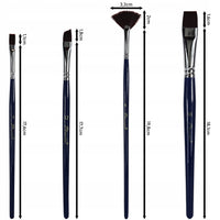 Čopiči Phoenix iz rjavega najlona 6614S2 - 4-delni set