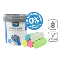 Creall modelirna masa Ultra soft, 5 g, lonček, mešanica barv – × 60 pastelnih