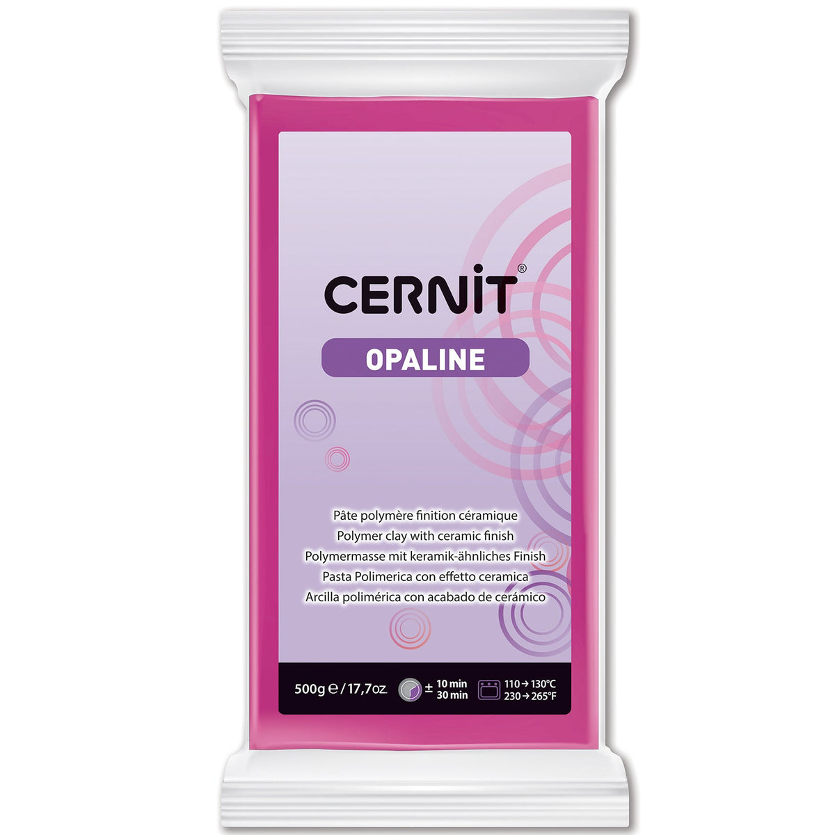 CERNIT Opalinska polimerna glina 500 g – Magenta