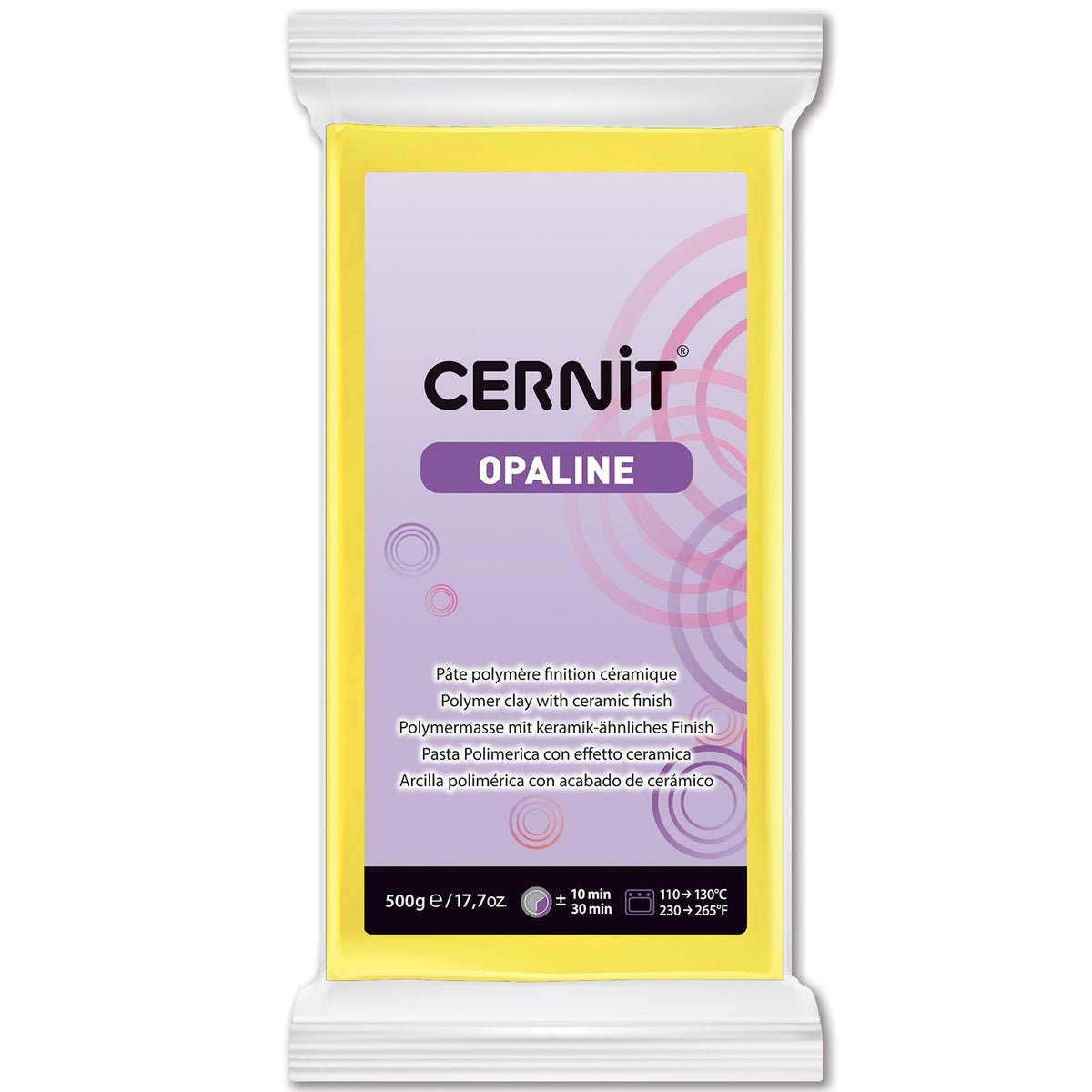 CERNIT Opalinska polimerna glina 500 g – Primary Yellow