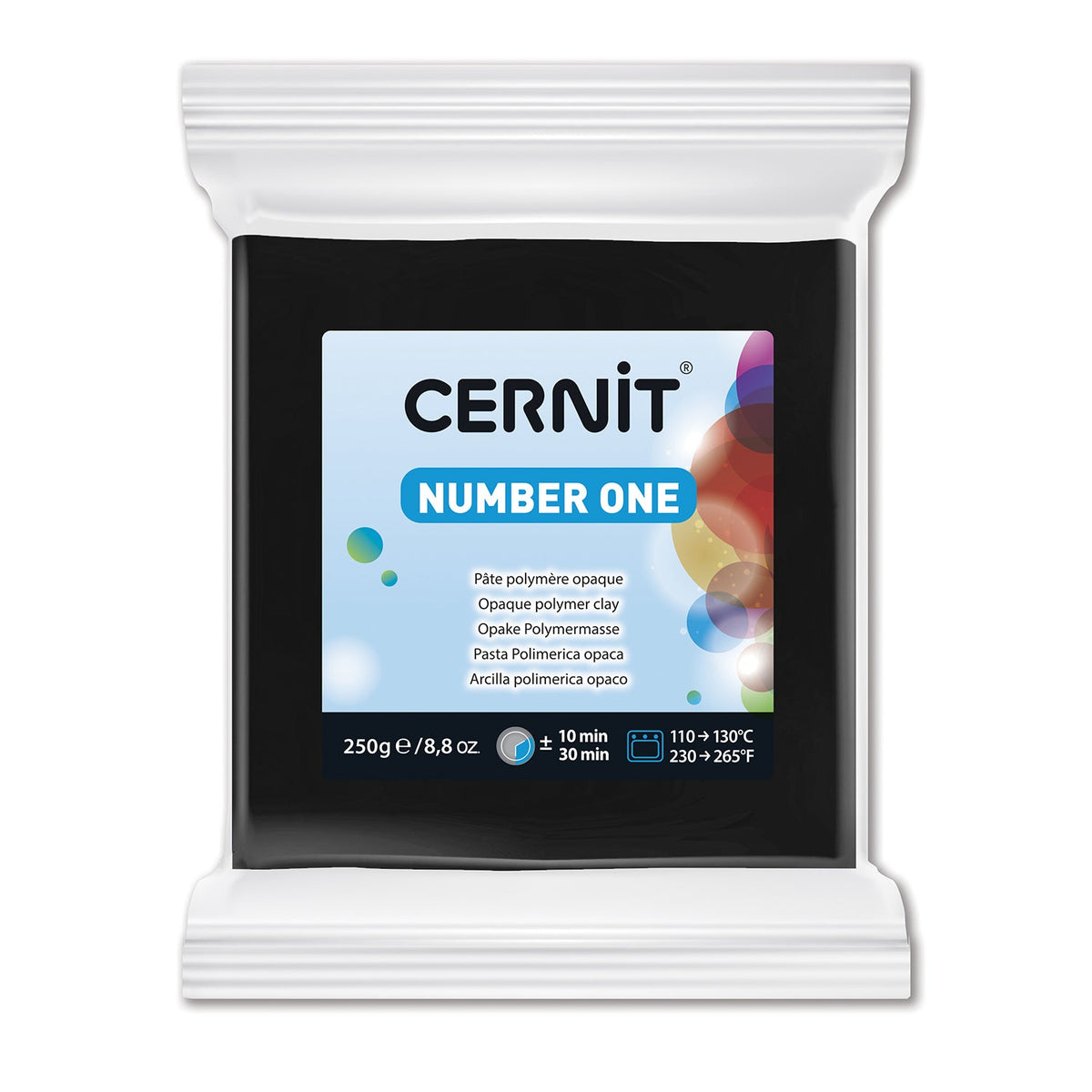 Masa za modeliranje Cernit NUMBER ONE 250g | izberite barvo – Black