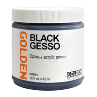 Črni akrilni gesso GOLDEN Black Gesso
