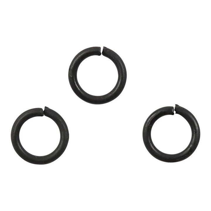 Črni povezovalni obročki 7 mm x 1 mm - 50 kosov – pogled 2