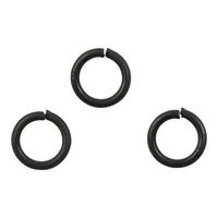 Črni povezovalni obročki 7 mm x 1 mm - 50 kosov – pogled 2